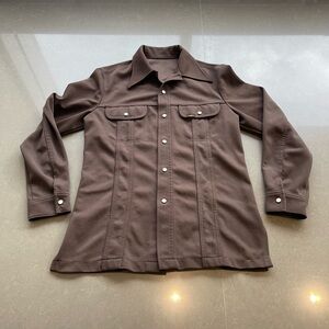 Lee VTG 70s Brown Pearl Snap Front Western Jacket